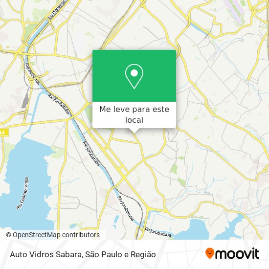 Auto Vidros Sabara mapa