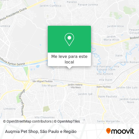 Auqmia Pet Shop mapa