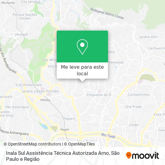Inala Sul Assistência Técnica Autorizada Arno mapa