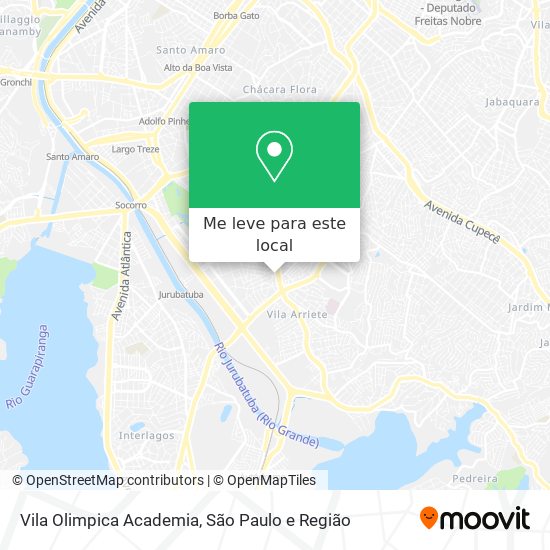 Vila Olimpica Academia mapa