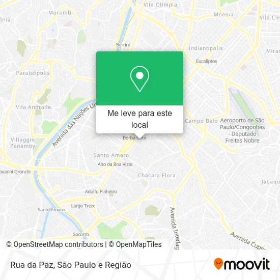 Rua da Paz mapa