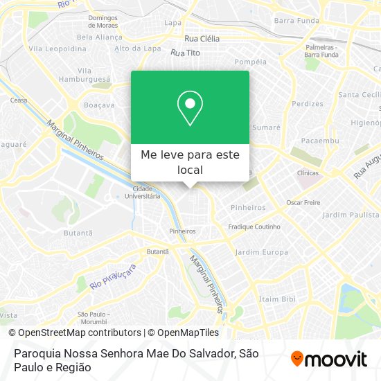 Paroquia Nossa Senhora Mae Do Salvador mapa
