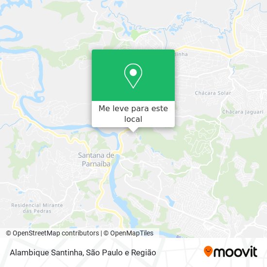 Alambique Santinha mapa