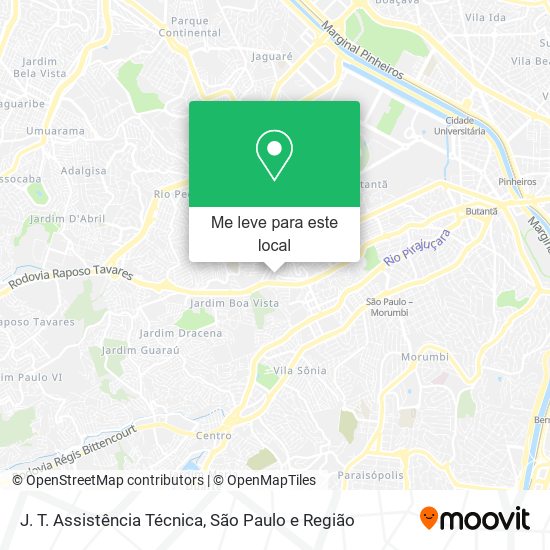J. T. Assistência Técnica mapa