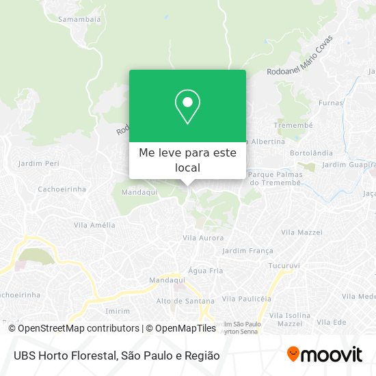 UBS Horto Florestal mapa