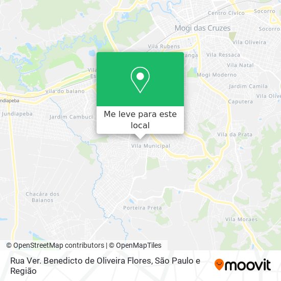 Rua Ver. Benedicto de Oliveira Flores mapa