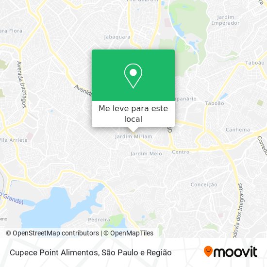 Cupece Point Alimentos mapa