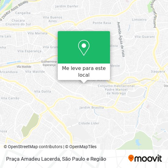 Praça Amadeu Lacerda mapa