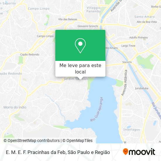 E. M. E. F. Pracinhas da Feb mapa