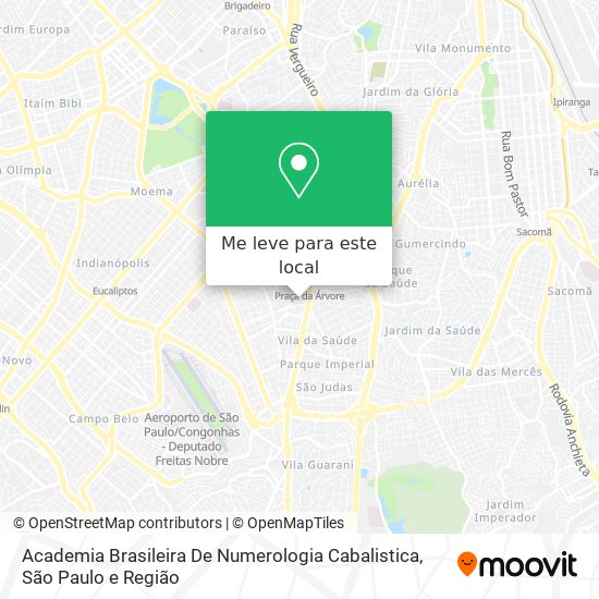 Academia Brasileira De Numerologia Cabalistica mapa
