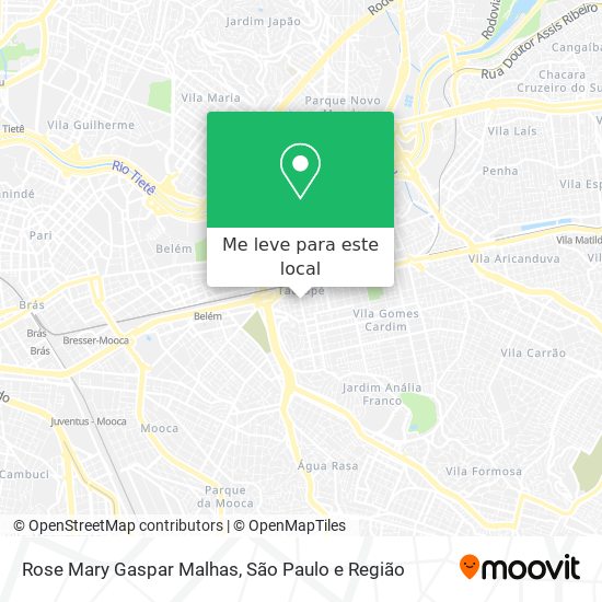 Rose Mary Gaspar Malhas mapa