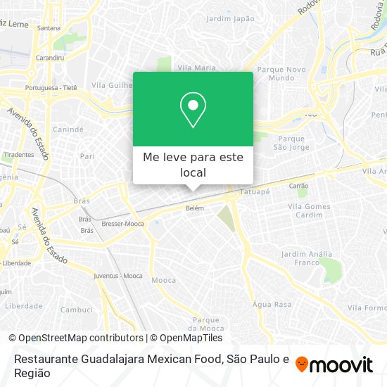 Restaurante Guadalajara Mexican Food mapa