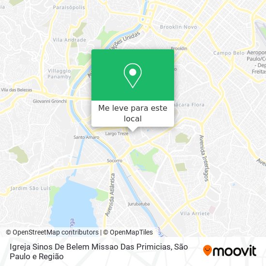 Igreja Sinos De Belem Missao Das Primicias mapa
