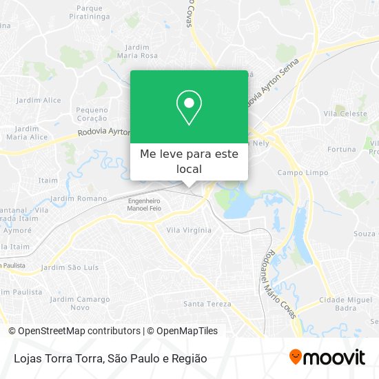 Lojas Torra Torra mapa