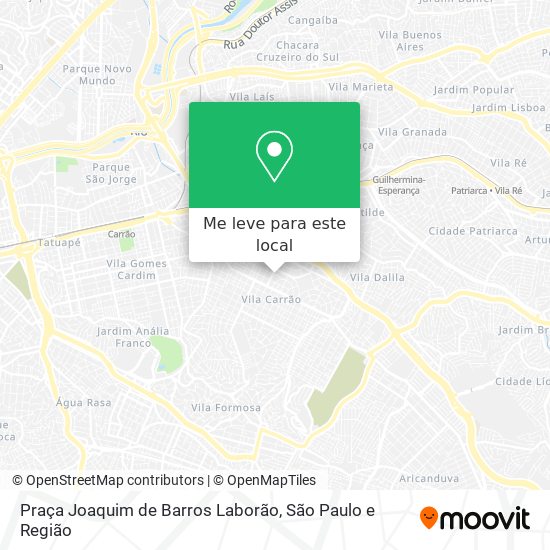 Praça Joaquim de Barros Laborão mapa