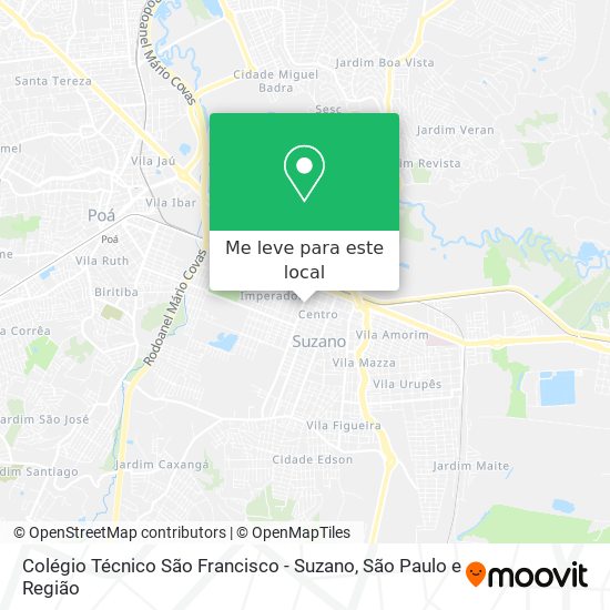 Colégio Técnico São Francisco - Suzano mapa