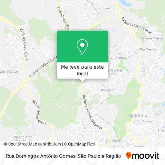 Rua Domingos Antônio Gomes mapa