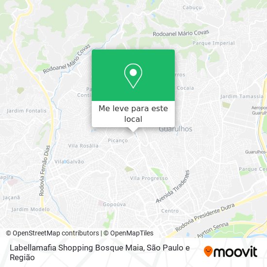 Labellamafia Shopping Bosque Maia mapa
