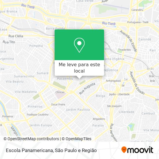 Escola Panamericana mapa