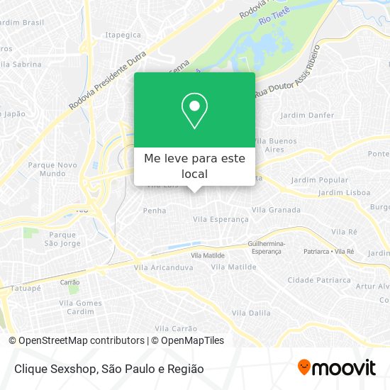 Clique Sexshop mapa