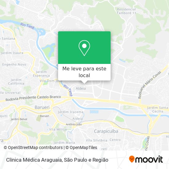 Clínica Médica Araguaia mapa