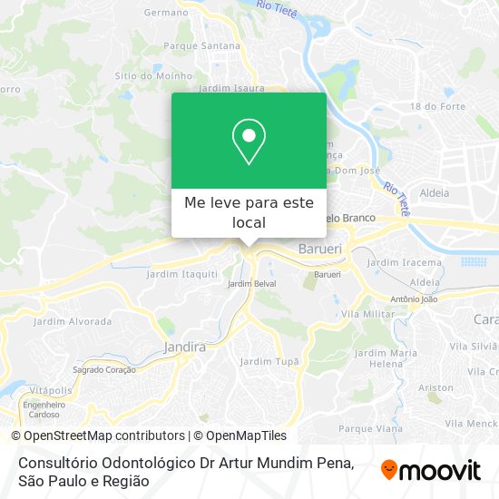 Consultório Odontológico Dr Artur Mundim Pena mapa