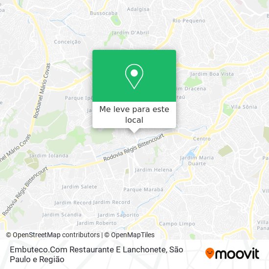 Embuteco.Com Restaurante E Lanchonete mapa