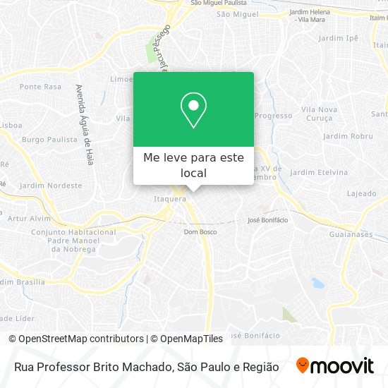 Rua Professor Brito Machado mapa