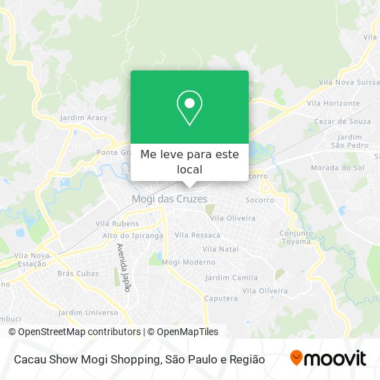 Cacau Show Mogi Shopping mapa