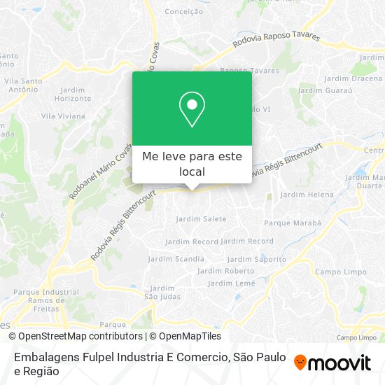 Embalagens Fulpel Industria E Comercio mapa