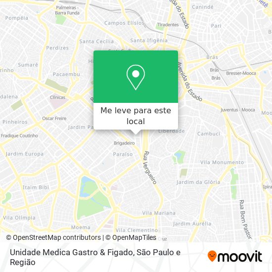 Unidade Medica Gastro & Figado mapa