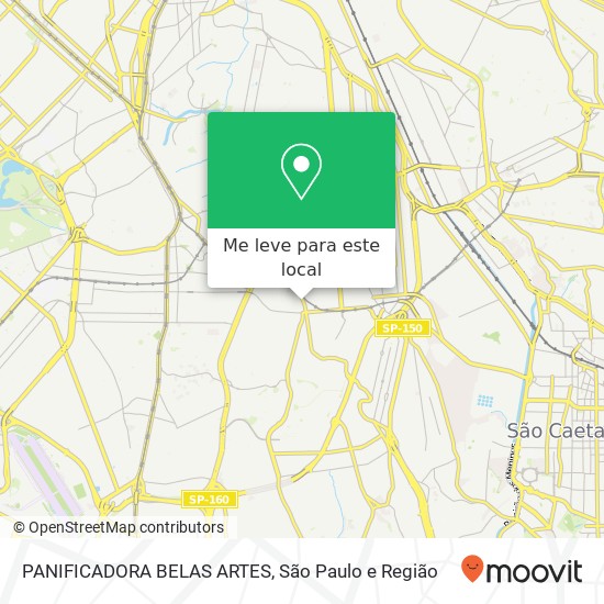 PANIFICADORA BELAS ARTES, Rua Delmira Ferreira Cursino São Paulo-SP 04125-120 mapa