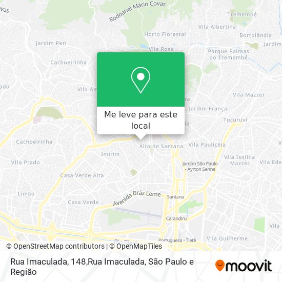 Rua Imaculada, 148,Rua Imaculada mapa