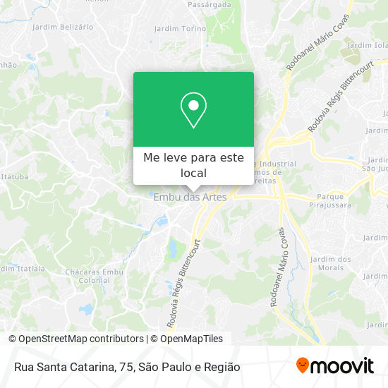 Rua Santa Catarina, 75 mapa