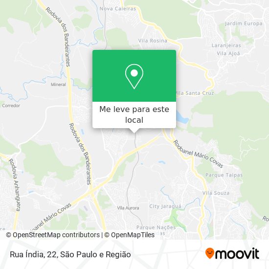 Rua Índia, 22 mapa