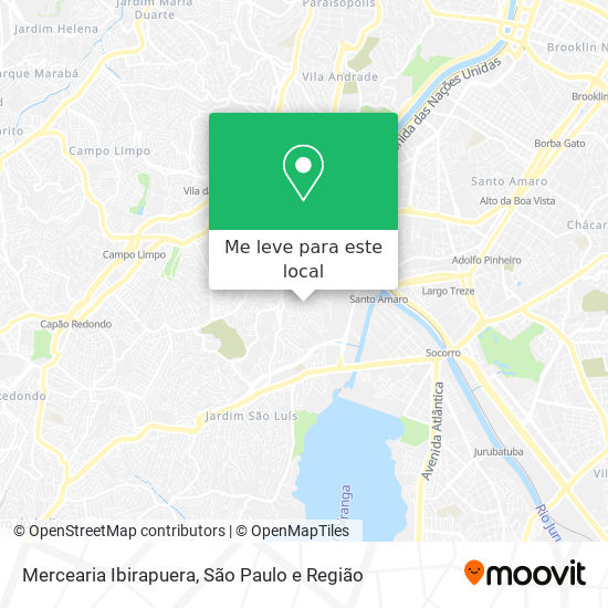 Mercearia Ibirapuera mapa