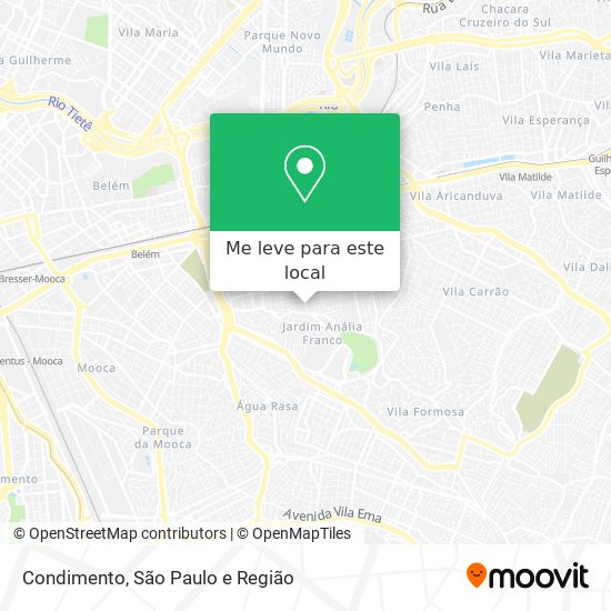 Condimento mapa
