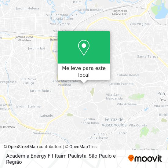 Academia Energy Fit Itaim Paulista mapa