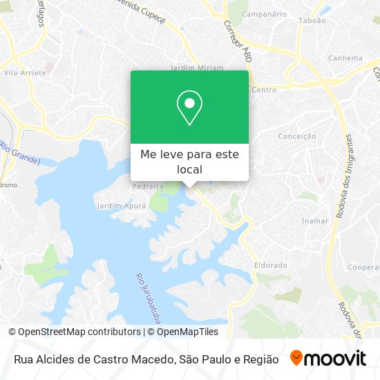 Rua Alcides de Castro Macedo mapa