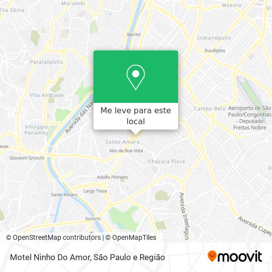 Motel Ninho Do Amor mapa