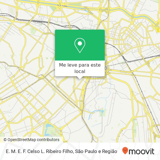 E. M. E. F. Celso L. Ribeiro Filho, Rua Humaitá Bela Vista São Paulo-SP 01321-010 mapa