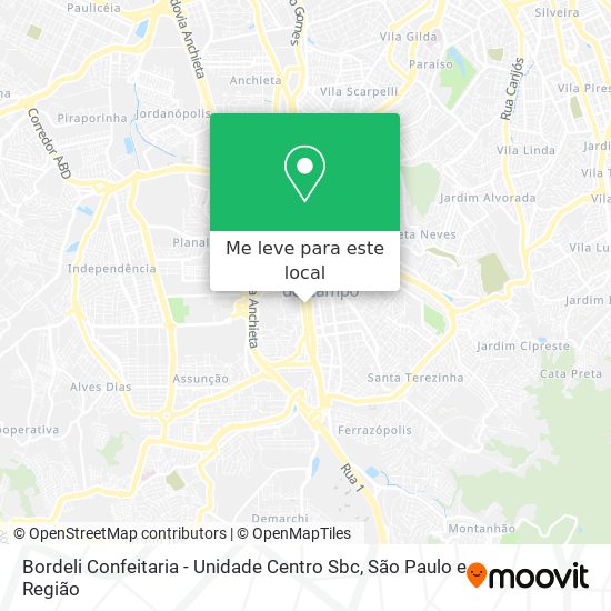 Bordeli Confeitaria - Unidade Centro Sbc mapa