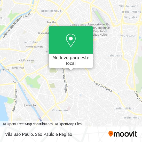 Vila São Paulo mapa