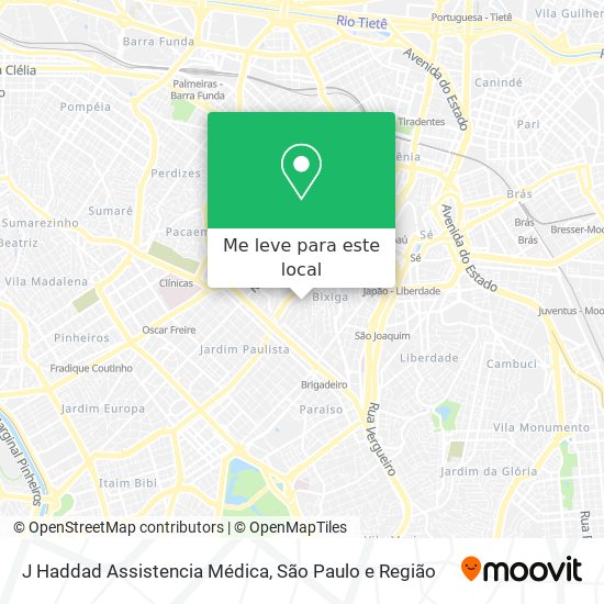 J Haddad Assistencia Médica mapa