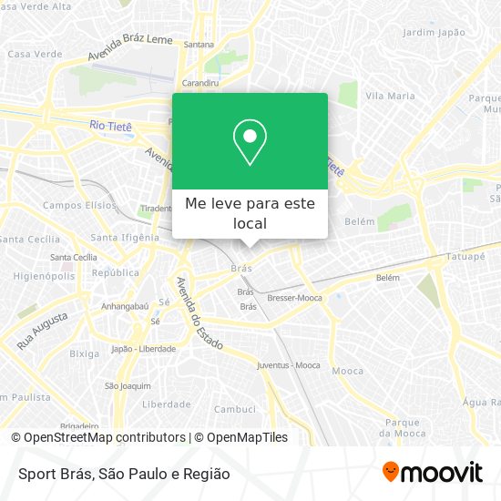 Sport Brás mapa