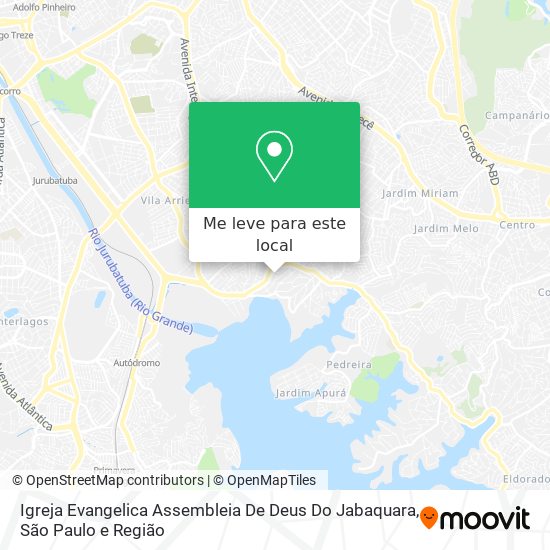 Igreja Evangelica Assembleia De Deus Do Jabaquara mapa