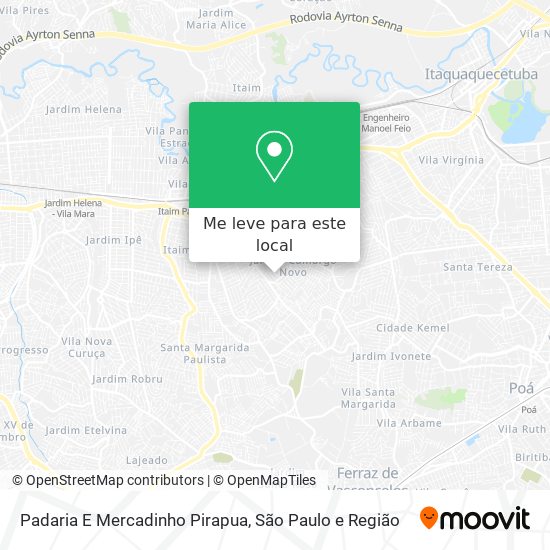 Padaria E Mercadinho Pirapua mapa