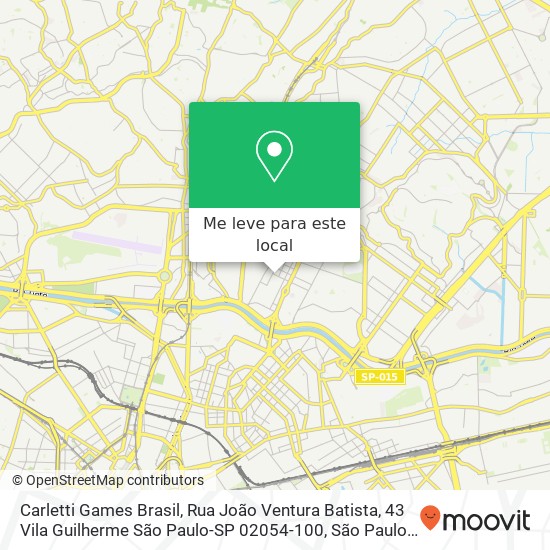 Carletti Games Brasil, Rua João Ventura Batista, 43 Vila Guilherme São Paulo-SP 02054-100 mapa