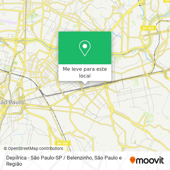 Depilrica - São Paulo-SP / Belenzinho mapa