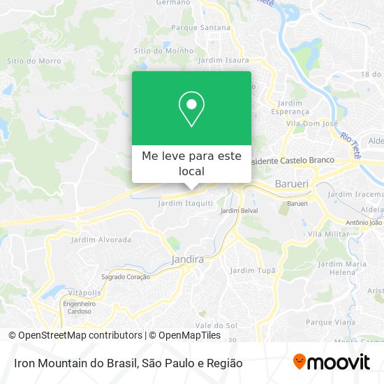 Iron Mountain do Brasil mapa
